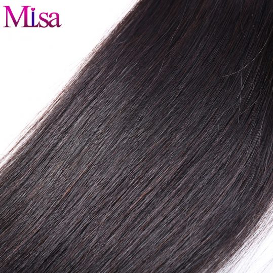 Mi Lisa Malaysian Straight Hair Closure 4x4 Free Part Natural Color With Baby Hair Bleached Knots Remy Human Hair Free Shipping