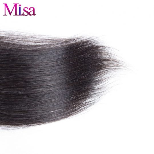 Mi Lisa Malaysian Straight Hair Closure 4x4 Free Part Natural Color With Baby Hair Bleached Knots Remy Human Hair Free Shipping