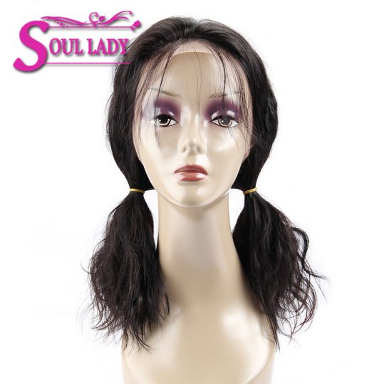 Soul Lady 360 Lace Frontal Wigs Pre Plucked Body Wave With Baby Hair 150% Density Malaysian Remy Hair 100% Human Hair Wigs