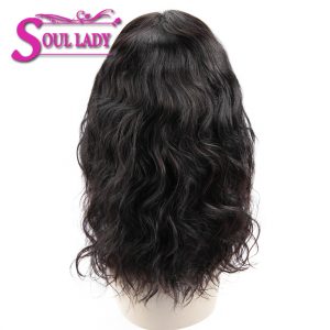 Soul Lady 360 Lace Frontal Wigs Pre Plucked Body Wave With Baby Hair 150% Density Malaysian Remy Hair 100% Human Hair Wigs