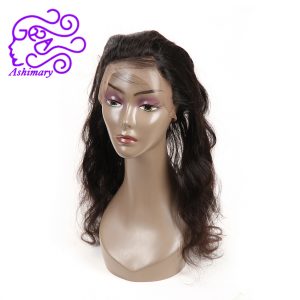 Ashimary Malaysian hair Body Wave Pre Plucked 360 Lace Frontal Closure With Baby Hair Can Be Bleached Adjustable Free Shipping
