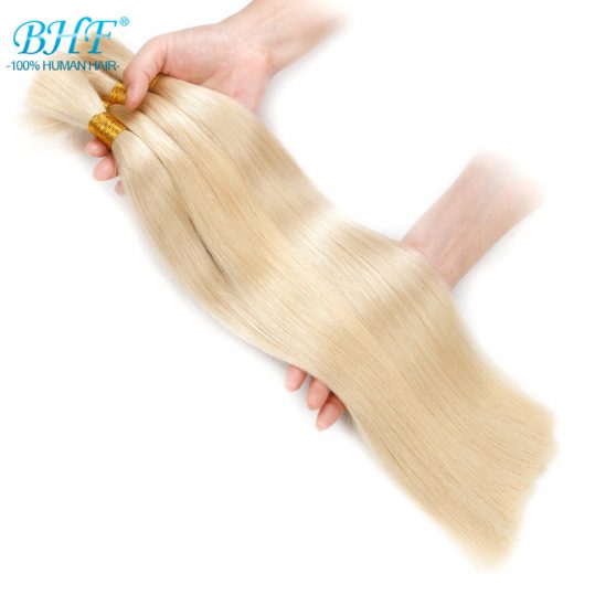 BHF Human Braiding Hair Bulk Straight European Human Hair Bulk Blond Bulk 100% Human Hair