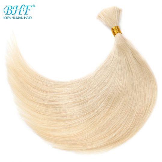BHF Human Braiding Hair Bulk Straight European Human Hair Bulk Blond Bulk 100% Human Hair