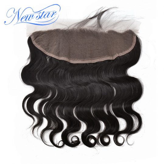 New Star Lace Frontal 13x4 Brazilian Body Wave 100% Virgin Human Hair Free Part Natural Color Bleached Knots With Baby Hair