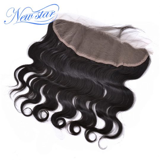 New Star Lace Frontal 13x4 Brazilian Body Wave 100% Virgin Human Hair Free Part Natural Color Bleached Knots With Baby Hair