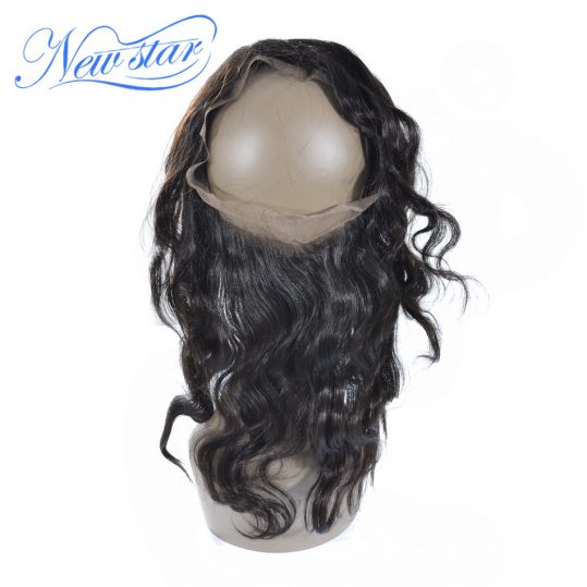 New Star Hair Pre Plucked 360 Lace Frontal Brazilian Body Wave Virgin Human Hair Free Part With Baby Hair Free Shipping