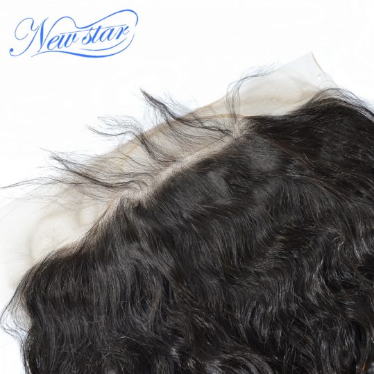 New Star Virgin Hair Brazilian Loose Deep 13x6 Lace Frontal 100% Human Hair Bleached Knots Pre Plucked With Baby Hair