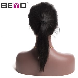 Beyo Pre Plucked 360 Lace Frontal Closure with Baby Hair Brazilian Straight Hair Natural Color Non-Remy Human Hair Free Shipping