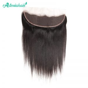 Asteria Hair Brazilian Human Hair Straight 13X4 Lace Frontal With Baby Hair 8-20 Inches Non-Remy Hair Free shipping