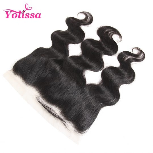 Yolissa Hair Company 13"*4" Ear To Lace Frontal Closure With Baby Hair Brazilian Body Wave 8-20 inch non-remy Hair free shipping