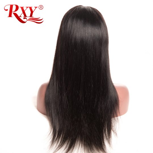150% Density RXY Glueless Full Lace Human Hair Wigs For Black Women Brazilian Straight Wig With Baby Hair Non Remy Hair Wigs