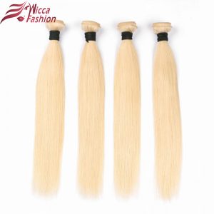 Dream Beauty Brazilian Straight Hair Bundles Weave 1 PC Blonde Full 613 Color Non Remy 100% Human Hair Extensions 10-28Inch