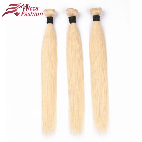 Dream Beauty Brazilian Straight Hair Bundles Weave 1 PC Blonde Full 613 Color Non Remy 100% Human Hair Extensions 10-28Inch