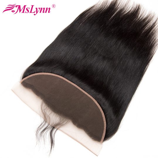 Mslynn Lace Frontal Closure 13x4 Brazilian Straight Hair With Baby Hair Ear To Ear Free Part Human Hair Closure Non Remy Hair