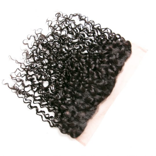 Luduna Brazilian Water Wave 13*4 Ear To Ear Lace Frontal Closure Non-remy Hair Weave Bundles 100% Human Hair Shipping Free
