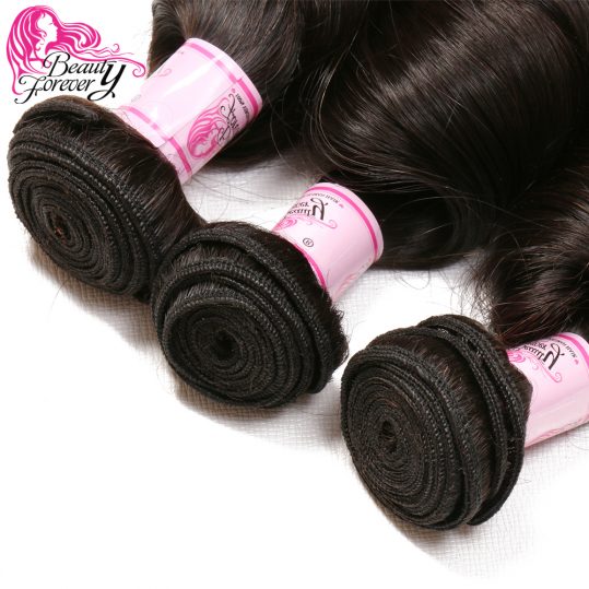 Beauty Forever Brazilian Hair Loose Wave Non-remy Human Hair Weave Bundles Natural Color 16-26 Inch Free Shipping