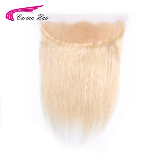 Carina Pure 613 13*4 Lace Frontal Closure Ear to Ear Swiss Lace Free Part Straight Hair Closure Brazilian Non-Remy Human Hair