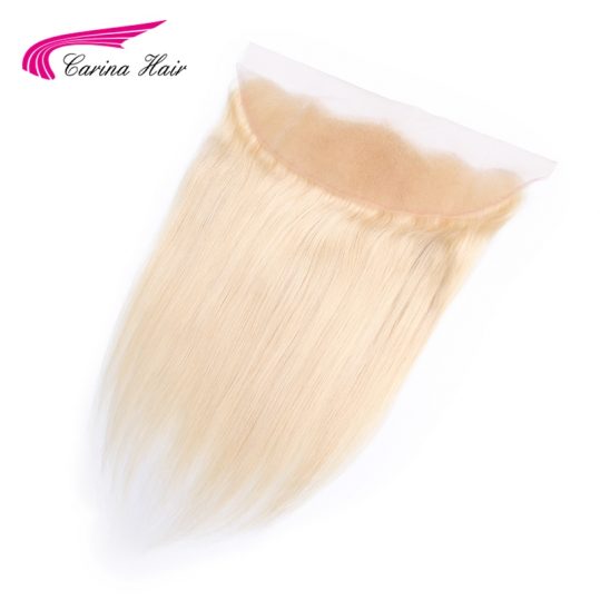 Carina Pure 613 13*4 Lace Frontal Closure Ear to Ear Swiss Lace Free Part Straight Hair Closure Brazilian Non-Remy Human Hair