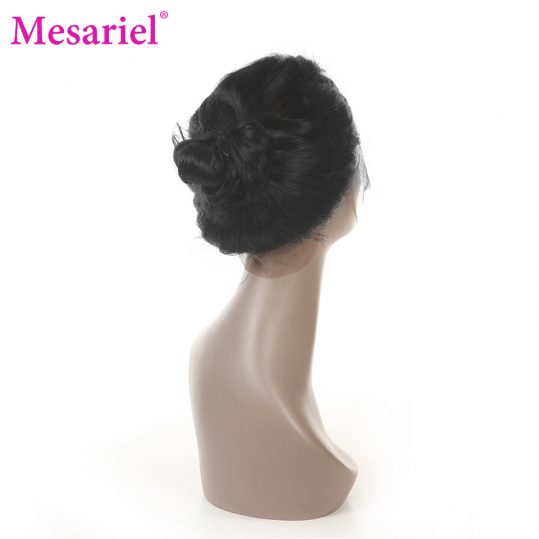 Mesariel Brazilian Body Wave 360 Lace Frontal Closure Free Shipping Non-remy Hair Natural Black Color 10-20inch Lace Closure
