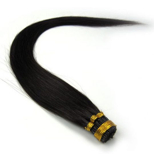 ZZHAIR 100% 16"-24" Brazilian Human Hair Extensions Capsule Keratin Stick I Tip Hair Fusion 40g 50g Non-Remy