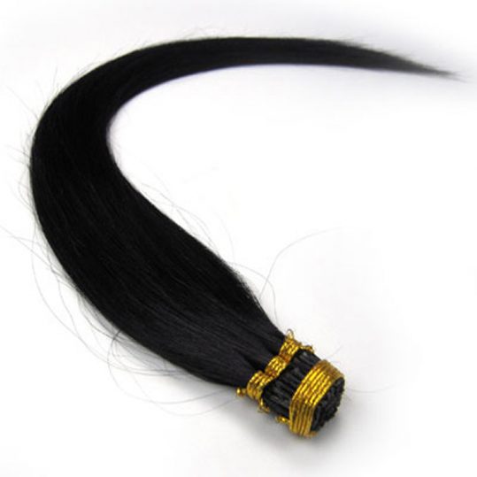ZZHAIR 100% 16"-24" Brazilian Human Hair Extensions Capsule Keratin Stick I Tip Hair Fusion 40g 50g Non-Remy