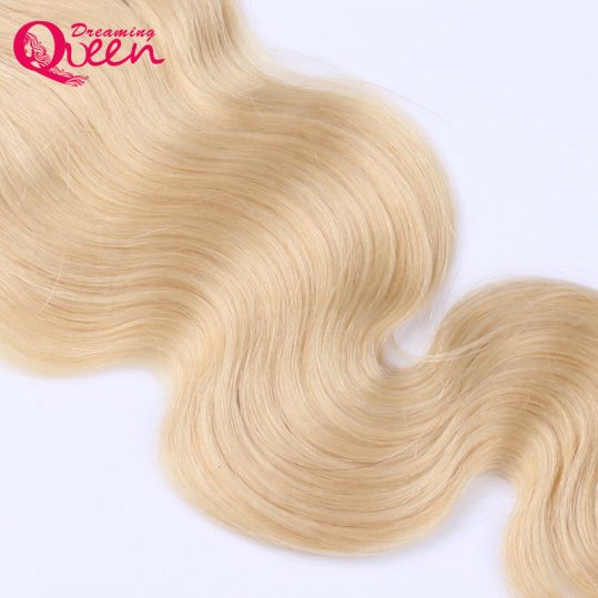 Dreaming Queen Hair Body Wave 4x4 Lace Closure #613 Color Brazilian 100% Human Hair Blonde Closures With Baby Hair No Remy Hair