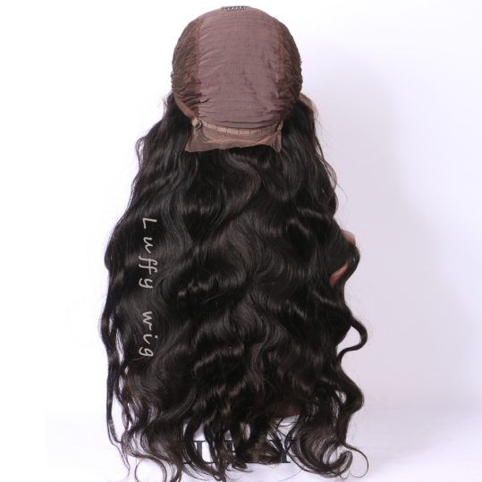 Luffy Real 250% Density 5*4.5 Silk Base Lace Front Wigs Body Wave Brazilian Human Hair Non Remy Natural Pre Plucked Hairline