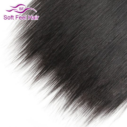 Soft Feel Hair Brazilian Straight Frontal 13x4 Ear To Ear Lace Frontal Closure Free Part Non Remy Human Hair Natural Color