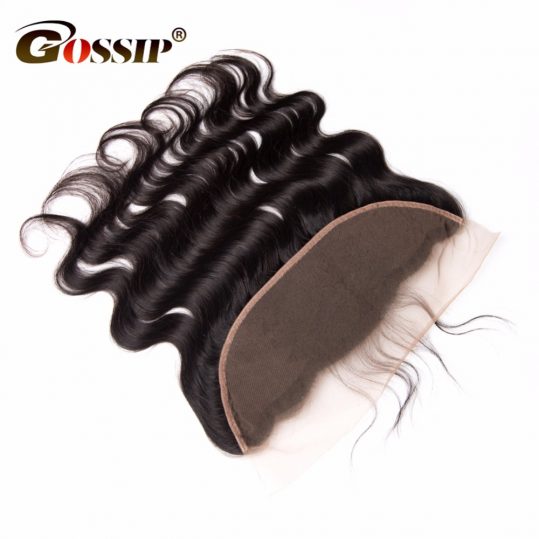 Gossip Brazilian Body Wave Pre Plucked Lace Frontal Closure 100% Human Hair Bundles 13*4 Inch Swiss Lace Closures Non Remy