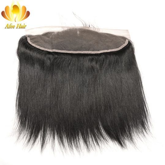 Ali Afee Ear to Ear Lace Frontal Brazilian Straight Non-Remy Human Hair 13*4 with Baby Hair 130% Destiny Free Shipping