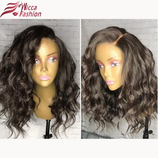 Dream Beauty Brazilian Body Wave 150% Density Hair Full Lace Wigs With Baby Hair 10-16 inch Non Remy Hair Natural Color