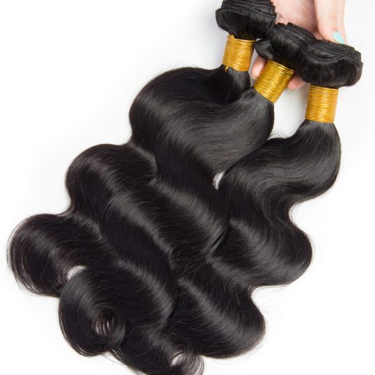 Alibele Peruvian Body Wave 100% Human Hair Weave Bundles 100G/1PC Natural Color Free Shipping Double Weft Non-remy Hair