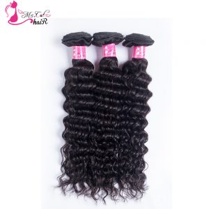 Peruvian Deep Wave Ms Cat Hair Products 1 Bundle Natural Color Human Hair 8 To 24" Non Remy Hair Extensions Can By 3 Bundles