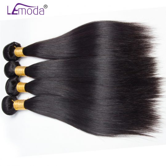 Malaysian Straight Hair Human Hair Bundles LeModa Hair Weave 1pc/lot Natural Color Non-Remy Hair Extensions Free Shipping