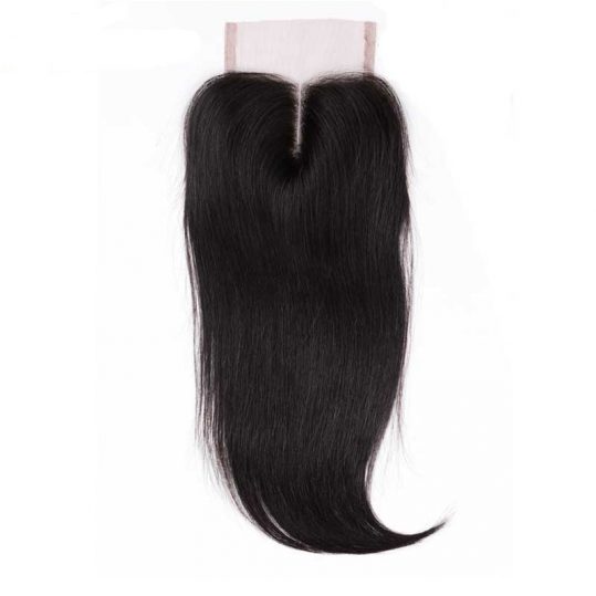 Mstoxic Lace Closure Malaysian Straight Non-Remy Hair Middle Part #1b Color Human Hair 4''x 4'' Free Shipping