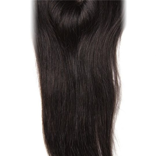 Longqi Hair Company Malaysian Straight Lace Closure Middle Part 4x4 Hand Tied Non-Remy Hair 100% Human Hair Free Shipping
