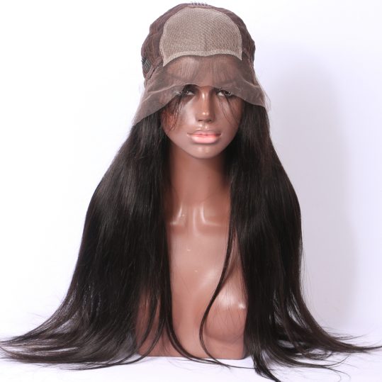 Luffy Real 250% Density Malaysian Silky Straight 5*4.5 Silk Base Lace Front Human Hair Wig With Baby Hair Black Women Non Remy