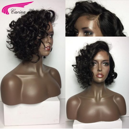 Carina Glueless Lace Front Wigs with Baby Hair For Black Women Loose Wave Malaysian Non-Remy Human Hair Pre-Plucked Hairline
