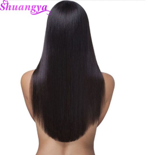 Shuangya Malaysian Straight Hair Weave Bundles 100g/Piece Human Hair extensions Natural Color Non Remy hair 10-28Inch Free ships