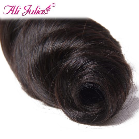 Ali Julia Hair Malaysian Loose Wave Non Remy 100% Human Hair Bundles 16 Inches to 26 Inches Natural Color Big Wave Hair Weave
