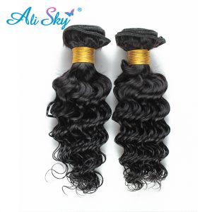 Ali Sky Malaysian Nonremy Hair Deep Curly Hair Bundles 1pc 8-26 Inch Can Buy 3 or 4 Bundles No Tangle 100% human hair