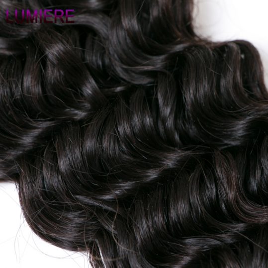 Lumiere Hair Malaysian Deep Wave Bundles 100% Human Hair Non Remy Hair Weave Natural Color 10"-28" 1 Piece Free Shipping