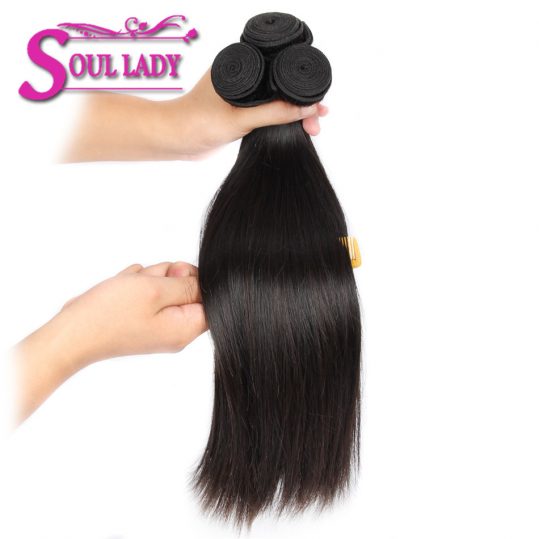 Soul Lady Product Malaysian Straight Hair Natural Color 8-28 inches Non-Remy Hair 1 Bundle Only 100% Human Hair Extensions