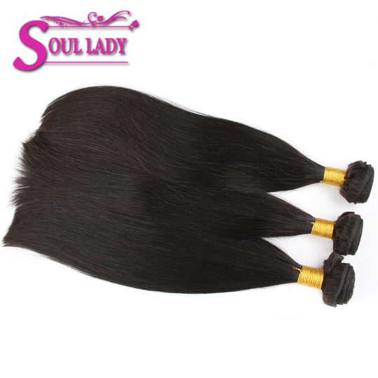 Soul Lady Product Malaysian Straight Hair Natural Color 8-28 inches Non-Remy Hair 1 Bundle Only 100% Human Hair Extensions