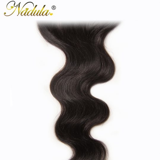 Nadula Hair Company Free Part Indian Hair Body Wave Closure Piece 10-20inch Non Remy Hair Weave Swiss Lace Closure Free Shipping