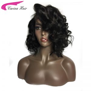 Carina Indian Glueless Lace Front Wigs with Baby Hair For Black Women Loose Wave Non-Remy Human Hair Pre-Plucked Hairline