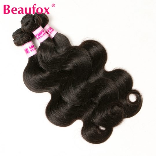 Beaufox Indian Body Wave Human Hair Weave Bundles Non Remy Hair Weaving Can Buy 3 or 4 Bundles Hair Extension 1pc Deal