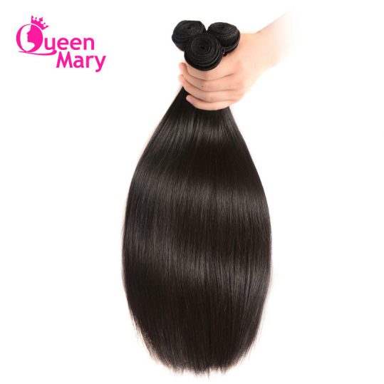 Queen Mary Brazilian Straight Hair 100% Human Hair Bundles One Piece Natural Color Non-Remy Hair Extensions Free Shipping