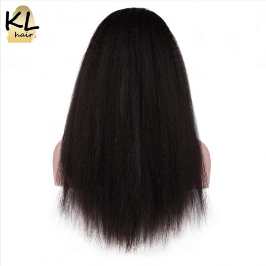 KL Hair Lace Front Human Hair Wigs Kinky Straight Natural Color Brazilian Remy Hair Lace Wigs For Black Women With Baby Hair