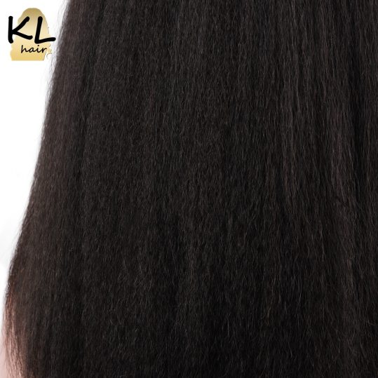 KL Hair Lace Front Human Hair Wigs Kinky Straight Natural Color Brazilian Remy Hair Lace Wigs For Black Women With Baby Hair
